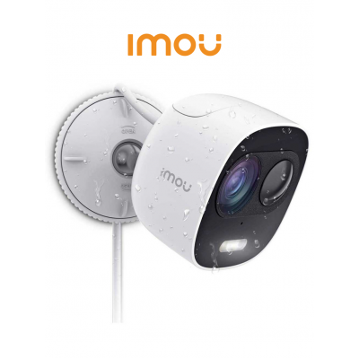 IMOU LOOC - Camara IP bullet  WiFi de 2 megapixeles  WiFi   2.8  mm   Disuasion activa   Sirena y luz integradas   H.265  